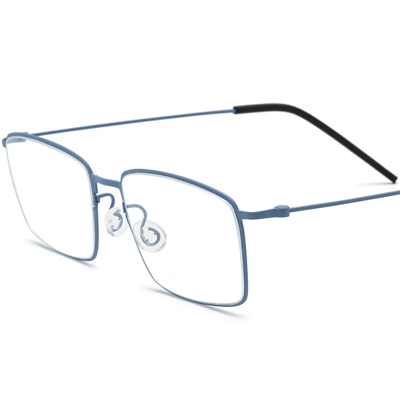 

Wind Red Pure Titanium Luxury Glasse Frame Men Fashion Brand Design Glasses Frame Woman Retro Square Ultralight Frame Z606
