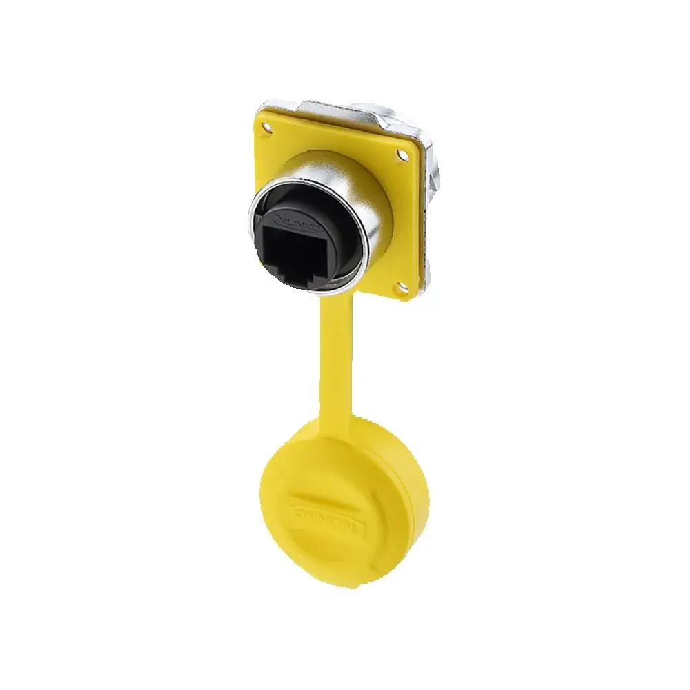 CNLINKO M24 Industrial Waterproof Ethernet Connector RJ45 Female Panel Socket IP68 8P8C Cat6 for Outdoor Automation LED Display