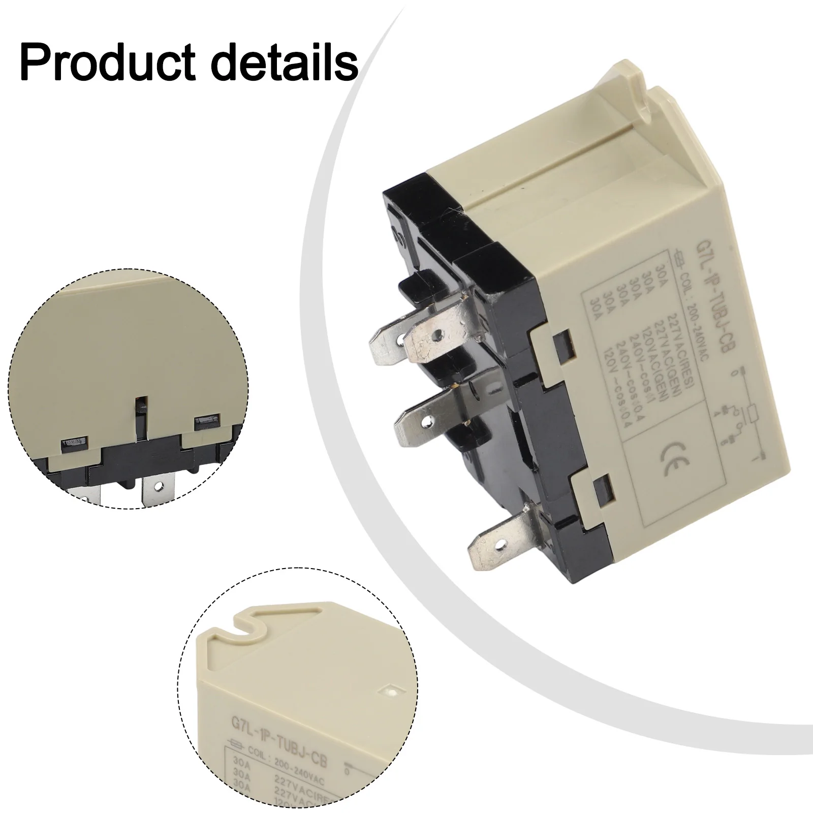 36V Or Less Rated Voltage Air Conditioner Relay 30A Current Rating Relay Smart Home Control 30A Relay 220-240VAC Voltage