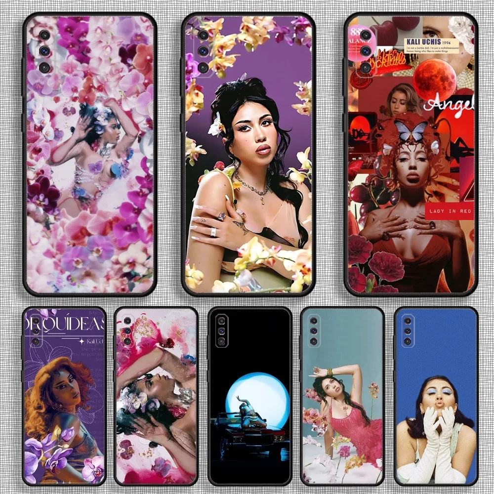 Kali U-Uchis Singer Phone Case For Samsung S23,23,22,30,21,10,9,Note20 Ultra,Lite,Ultra,5G,Plus,FE,Black Soft Case