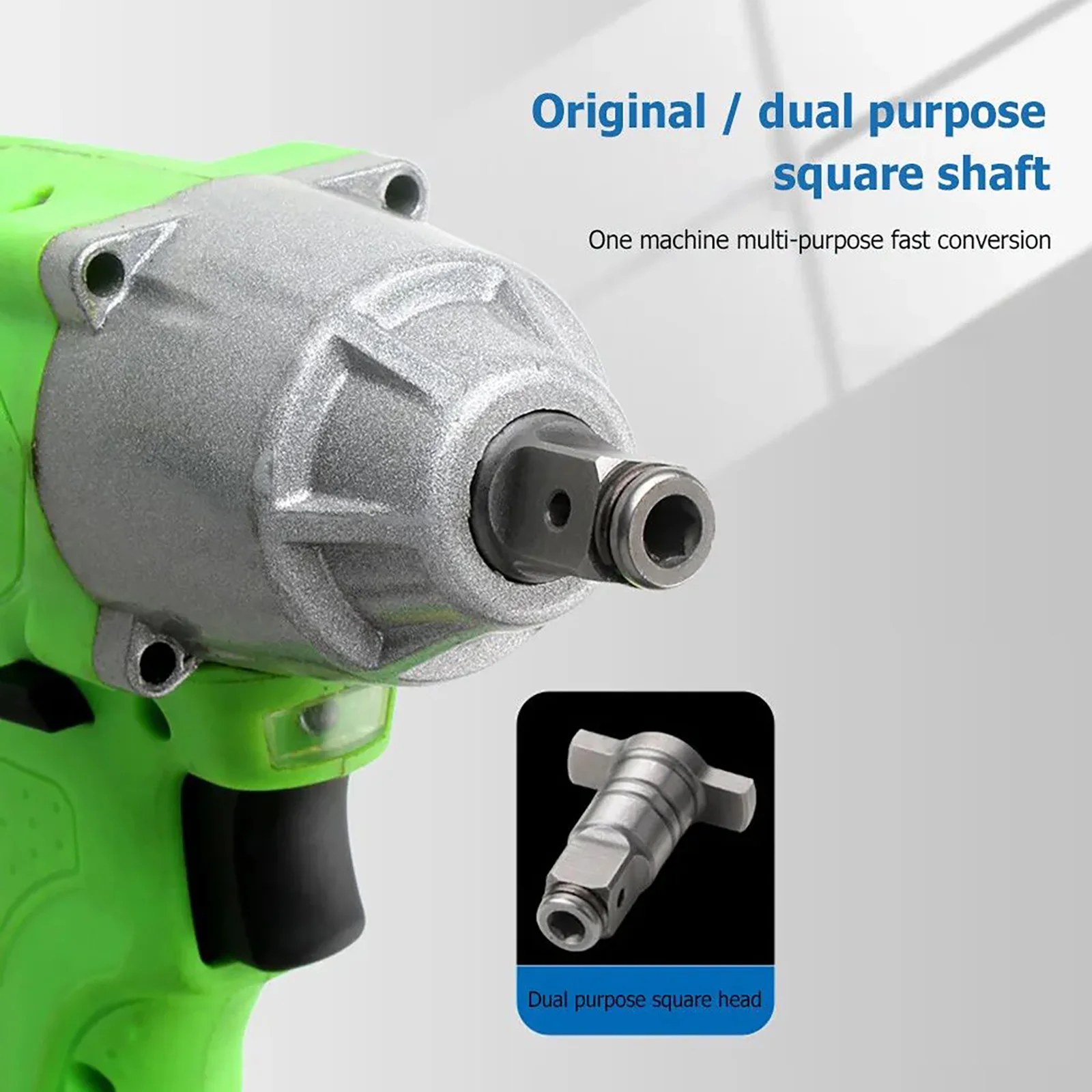 T-Shaped Impact Wrench Adapter Drill Bit Holder Square Drive to Hex Shank Converter for Electric Wrench Hammer Drill Accessory