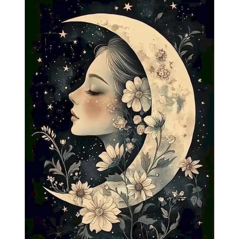 

Moonlight Girl 500/1000/1200/2000 PCS Jigsaw Puzzles Family Activity Relaxing Games for Living Room Home Decor Gift