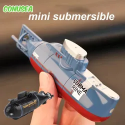 Rc denizaltı Mini tekne 0.1 M/s hız uzaktan kumanda tekne su geçirmez dalış oyuncak çocuklar erkek kız çocuk için simülasyon modeli hediye