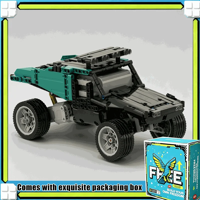 526PCS MOC Trophy Truck Off Road Building Blocks Desert Racing Car Vehicle Model Creative DIY Assembly Toy Boys Birthday Gift
