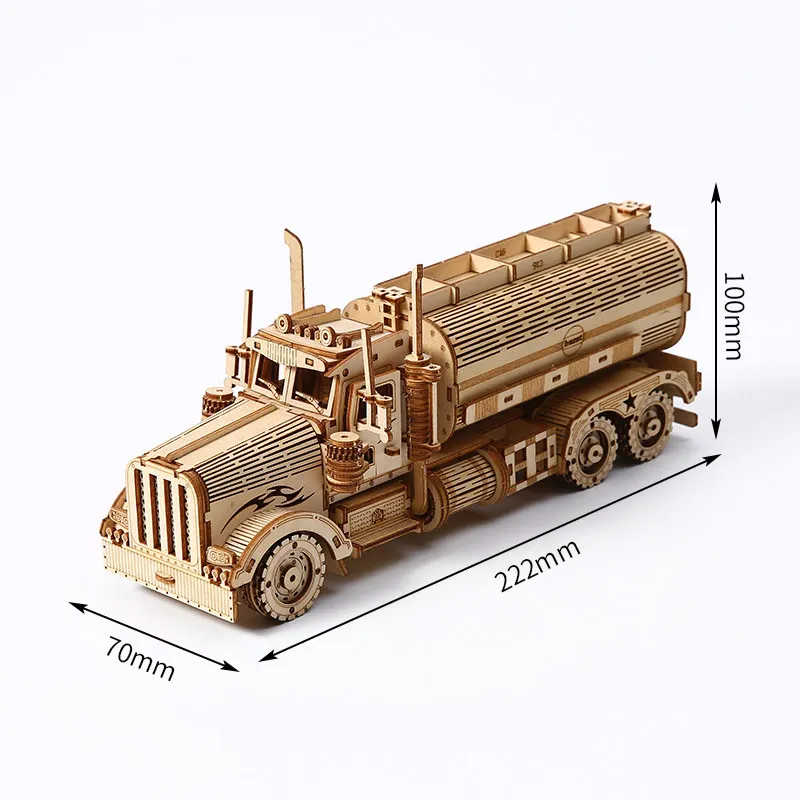 ألعاب ألغاز خشبية ثلاثية الأبعاد للأطفال والكبار ، خزان متحرك ، تجميع سيارة ، مجموعات بناء كتل نموذجية ، هدية