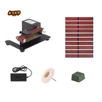 A24F-250W 775 Mini Belt Sander Electric Bench Grinder Sanding Machine 7 Speed Small Grinder Sharpener For Woodworking US Plug
