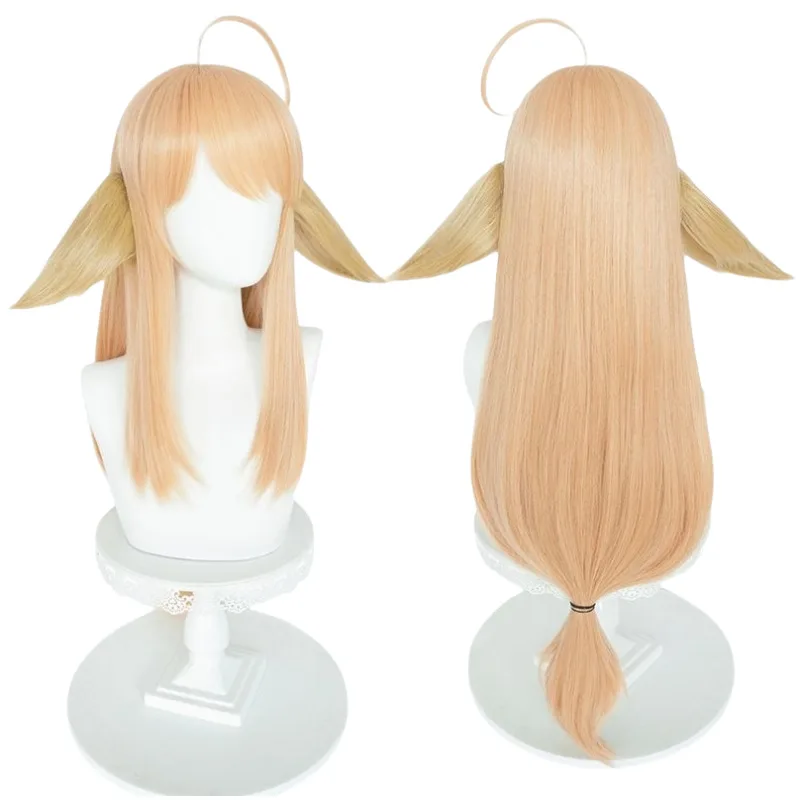 لا حاجة للتشذيب Fox Demon Little Matchmaker Tushan Red Red COSWig Tushan Susu شبكة وردية مع أذنين #2