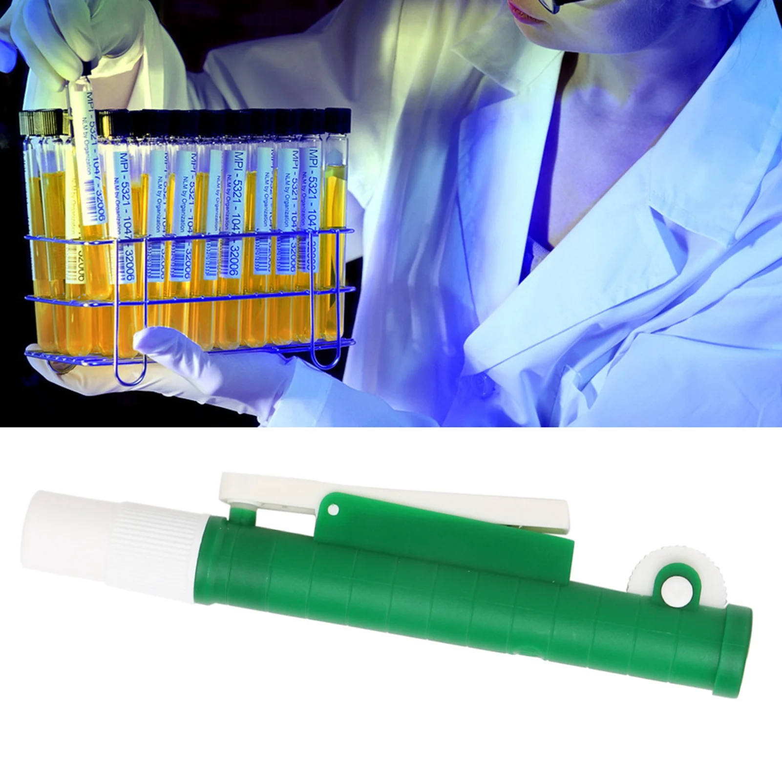 Pipette Pump Filler Pipette Filler Pipette Pump Filler for Disposable Plastic and Glass Pipettes 10 ml Green  Pipette Pump