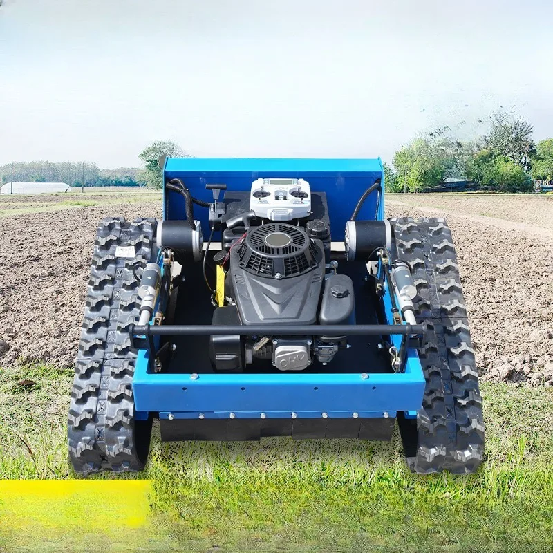 Weeds Weeds Shrubs Vegetation Mowing Equipment Crawler Remote Control Lawn Mower