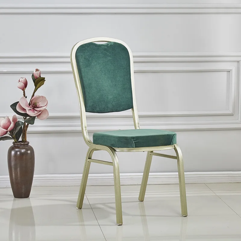 Hotel Chair, Aluminum Wedding Outdoor Wedding Banquet Chair Hotel Dining Hotel Soft Package Dining Chair