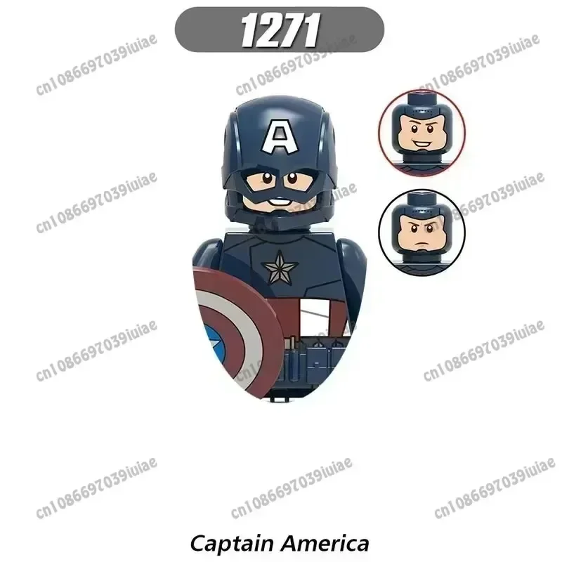

X0269 Marvel Spider-Man Iron Man Captain America Loki Bricks Cartoon Character building block Birthday Present X0273 X0258 X0280