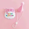 Pink bib-hat