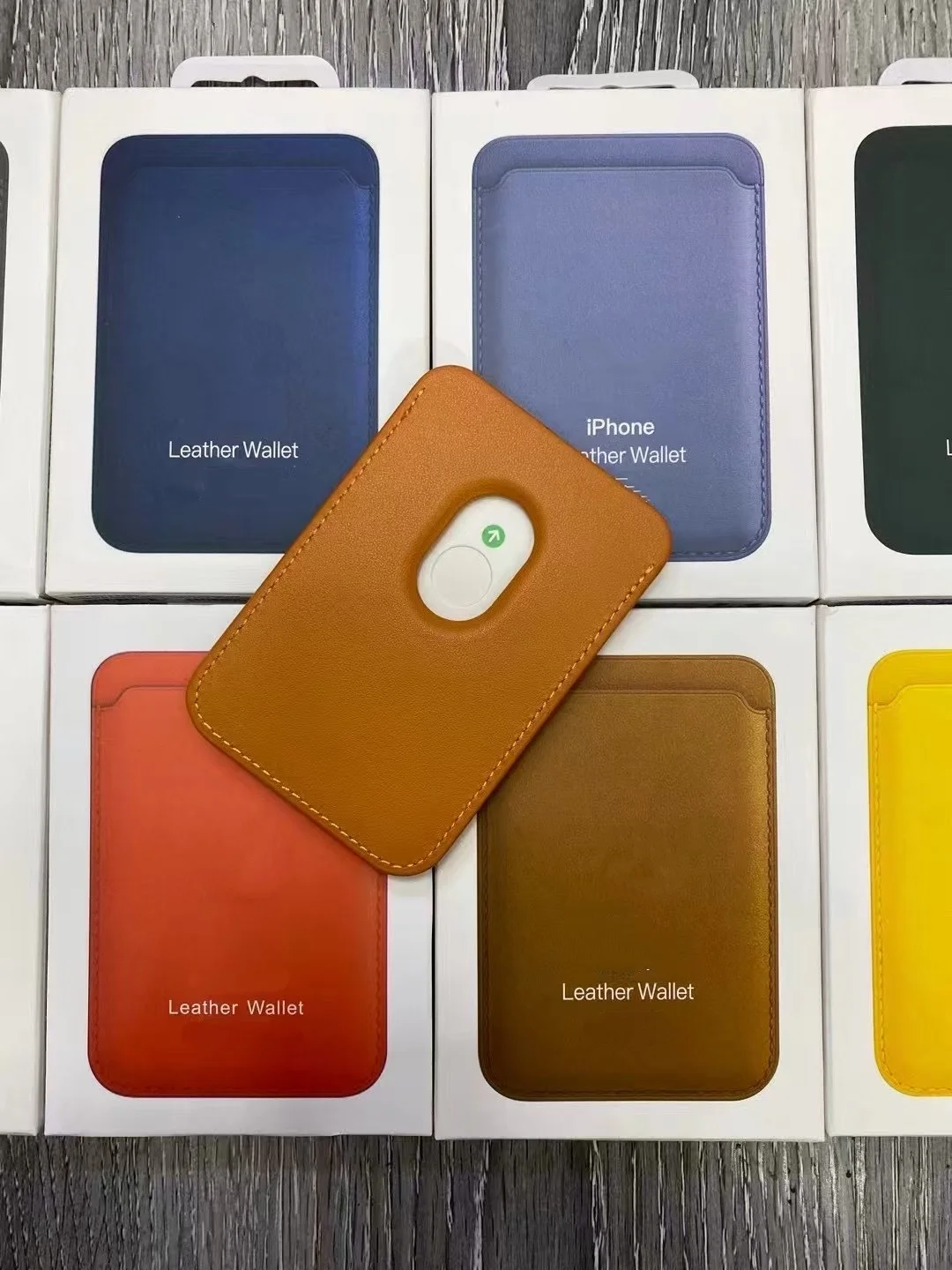 Modische Damen-Leder-Kartenbörse, Telefonkartenhalter für Magsafe-Magnethülle, geeignet für alle iPhone-Hüllen, Karten-Handy-Rückentasche – Detail 6