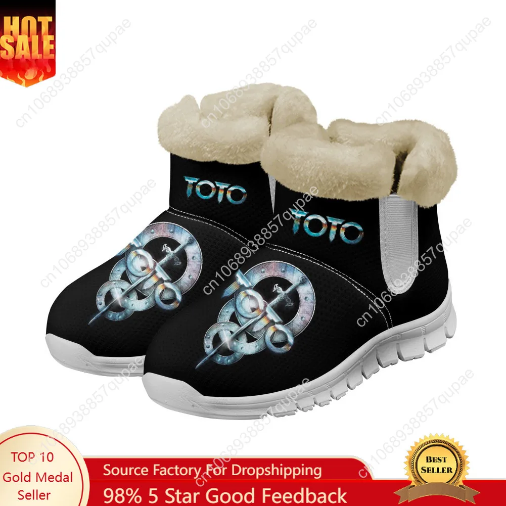 

Toto Band Snow Boots Rock Music Mens Womens Teenager Shoes Keep Warm High Quality Casual Lightweight Sports Custom Sneakers