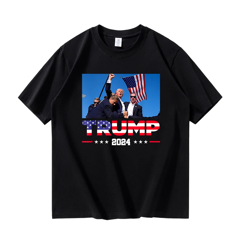 Official Donald Trump 2024 Survived Shot At Election Rally Won't Be Stop T-Shirt Trump Shot Assassination Attempt Fight Shirt