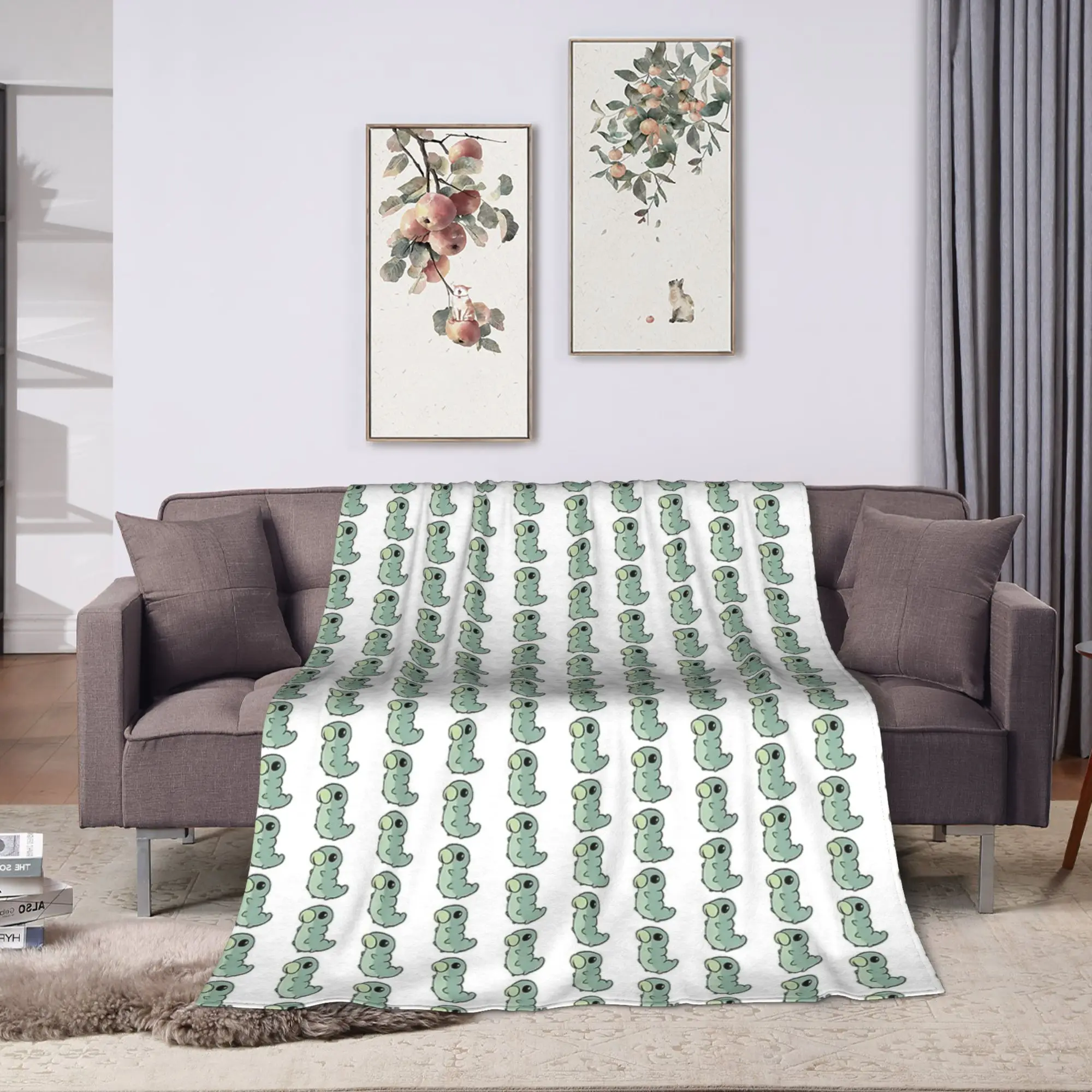 Larva Hollow Knight Warm Blankets  Kids Plush Throw Blanket Aesthetic Bedroom Flannel Bedspread Sofa Bed Cover