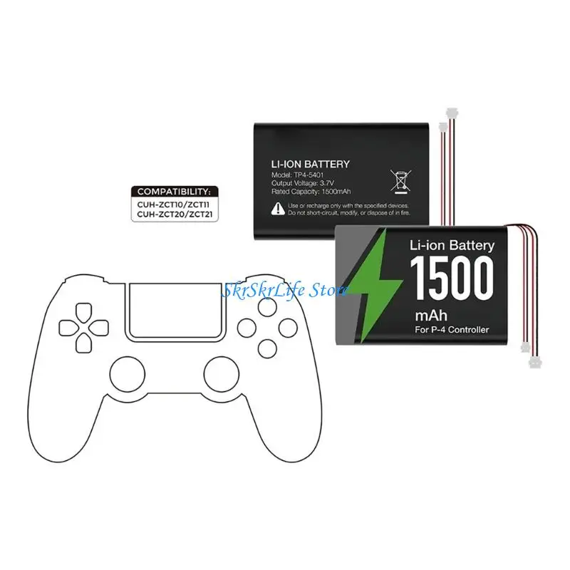 E65E Powerful 1500mAh Rechargeable Battery With Professional Screwdriver Replacement For Game Controller Accessories