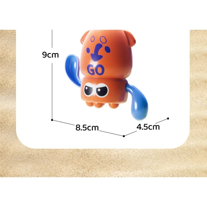 子供のお風呂のおもちゃ赤ちゃんゼンマイ時計じかけ水遊びタコ男の子女の子ベビーバスルームのおもちゃ