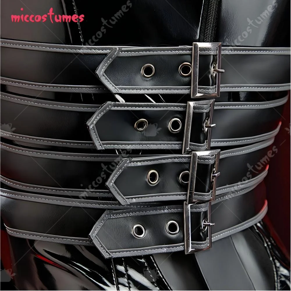 【Ready for Ship】Miccostumes Women's Rival Girl Sue Storm MALICE Skin Cosplay Costume Black Red Bodysuit Full Set for Halloween - view 5