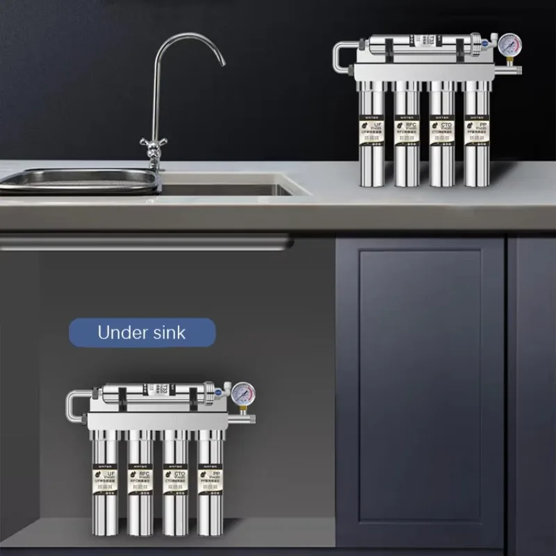 Large-Flow Ultrafiltration Water Purifier 5th Level Filter Element Manual Power Source No Wastewater Discharge Electricity-Free