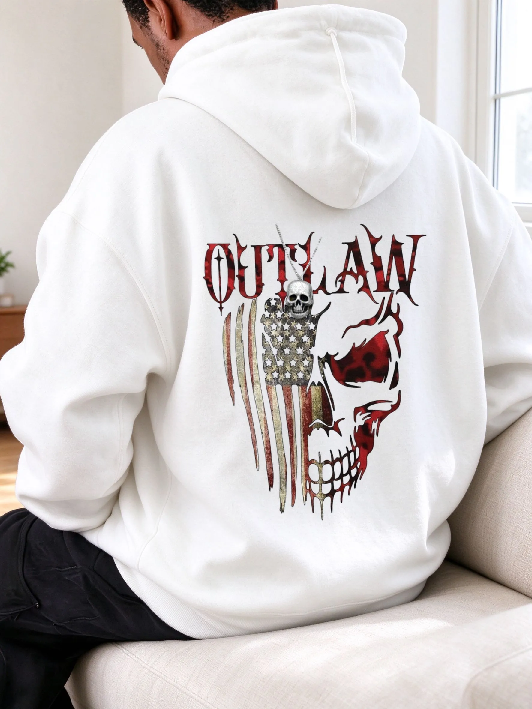 Men Oversized Pullover Hoodie Streetwear Outlaw Skull Flag Halloween Gift-Hooded Sweatshirt_01.jpg