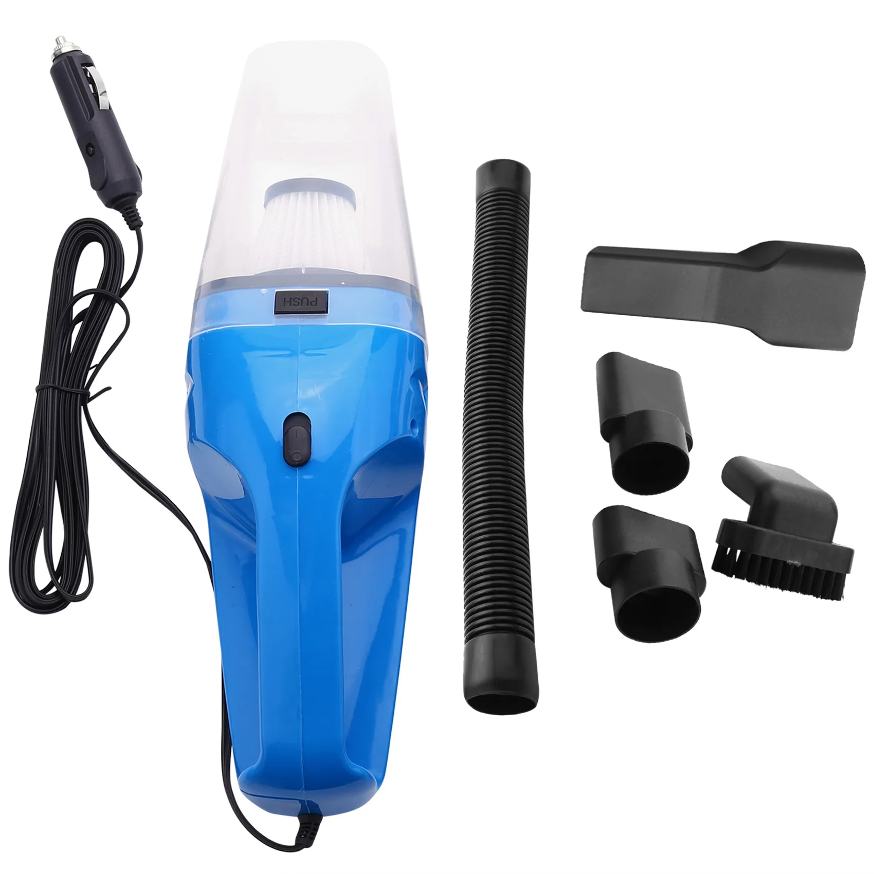 

New 120W 12V Car Vacuum Cleaner Handheld Mini Vacuum Cleaner Super Suction 4m Cable Wet And Dry Dual Use Portable Vacuum Cleaner