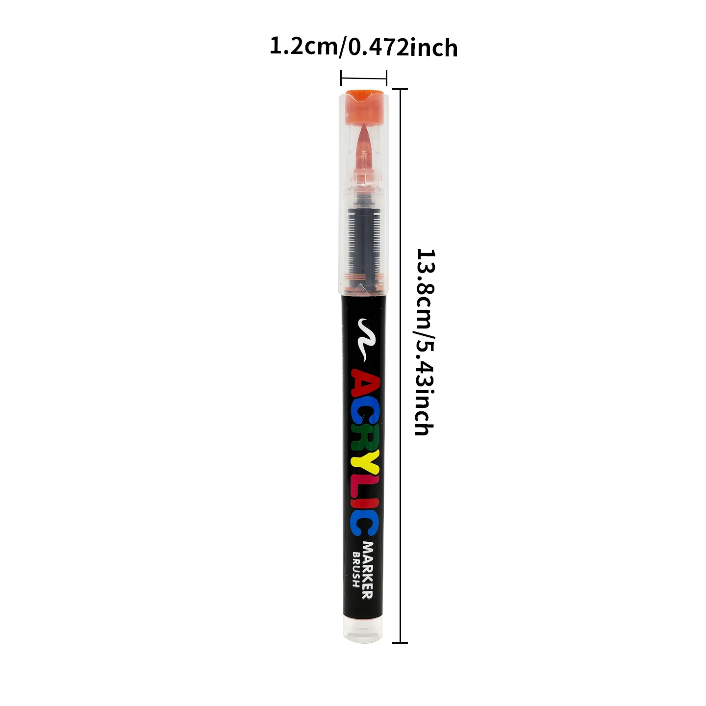 Acrylic Brush Marker Pen Set Free‑ink System Soft Flexible Tip Paint Markers for Rock Ceramic Glass Wood Canvas DIY Art Graffiti Drawing Craft Supplies