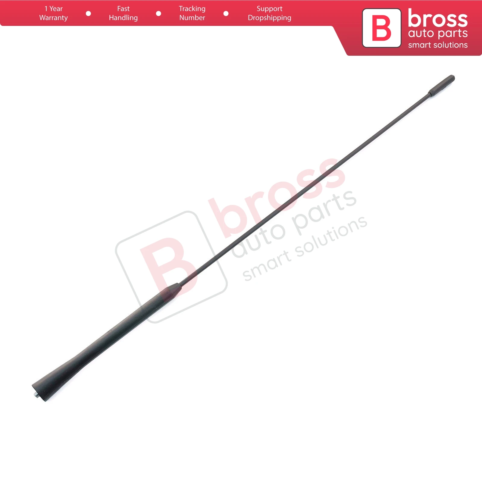 Bross BSP842 Roof Mount Aerial Mast AM FM Radio Antenna Rod Pole  A0028205875 For Ford Transit Connect Tourneo Custom 490 mm