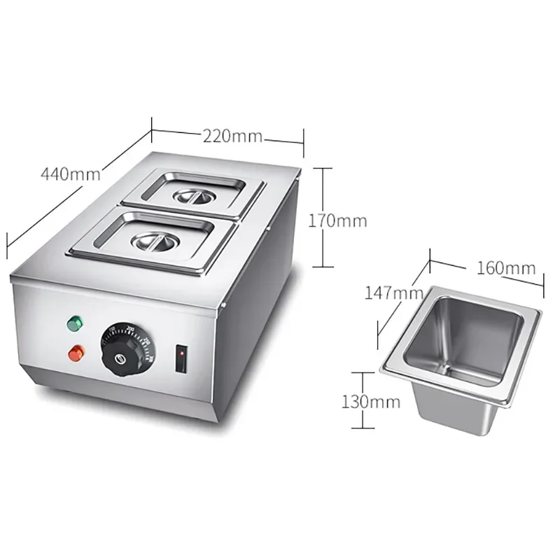 600W Chocolate Tempering Machine Melting Pot Electric Auto Heater Liquid Warmer Stainless Steel 6L Capacity 2 Tanks