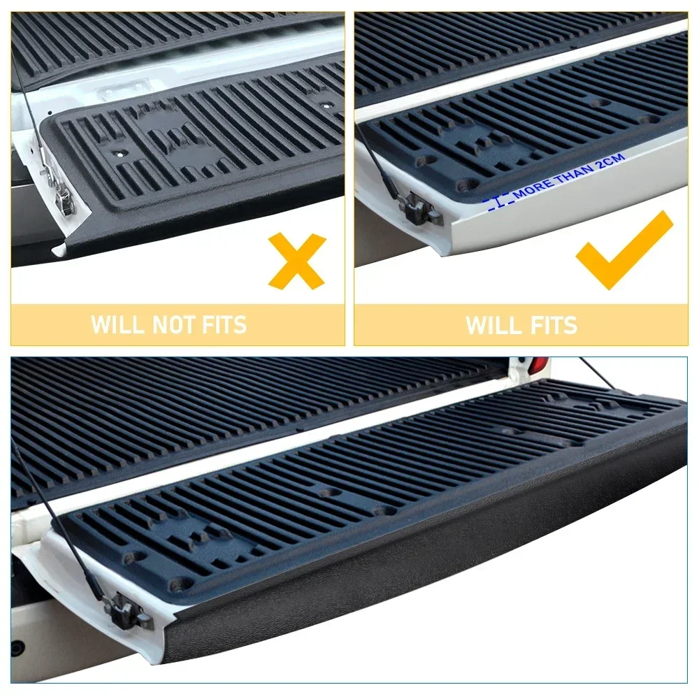 Tapa Protectora de riel, embellecedor de puerta trasera para Mitsubishi L200, Montero Triton 2019 + Mitsubishi Strada, Strakar, Mitsubishi bárbaro