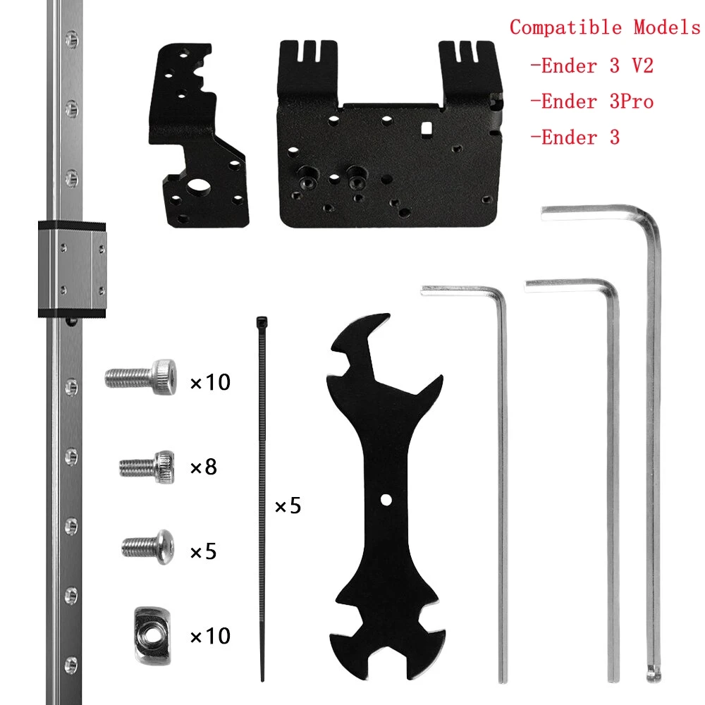 High Precision 3D Printer Ender 3 S1 Pro Linear Rail Kit  X Axis Z Axis Linear Guide Kit for Creality Ender-3 V2/Ender-3 S1/Pro