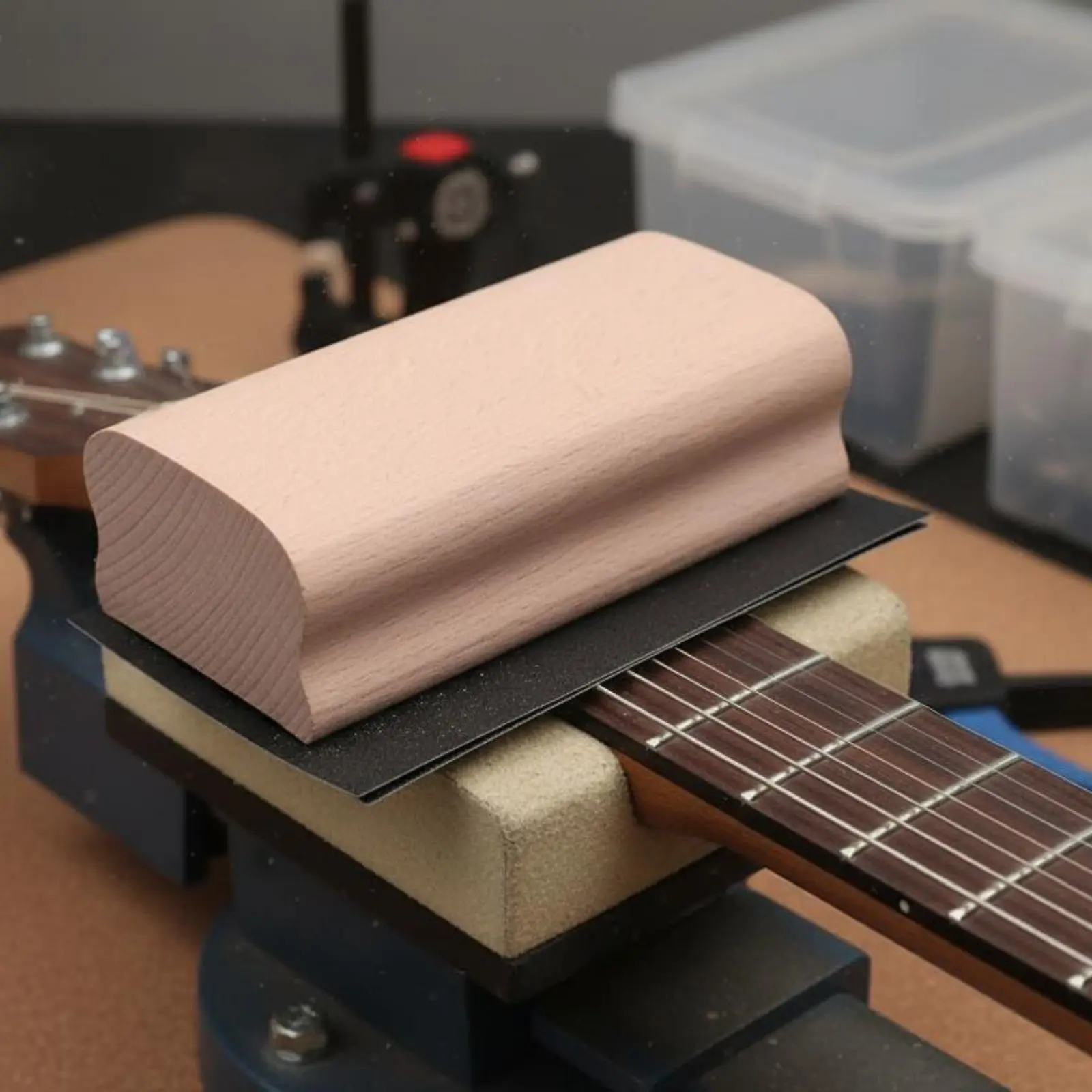

Fretboard Bend Sanding Block Guitar Fret Leveling Block Bend Sanding Sanding Tool Luthier Supply for Guitarists, Workshop