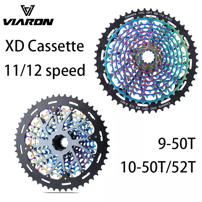 

Viaron Xd Cassette MTB bike 12 Speed 9-50T 12speed Chain Sprocket Freewheel 10-50T/52T Ultralight For Sram Bicycle Freewheel