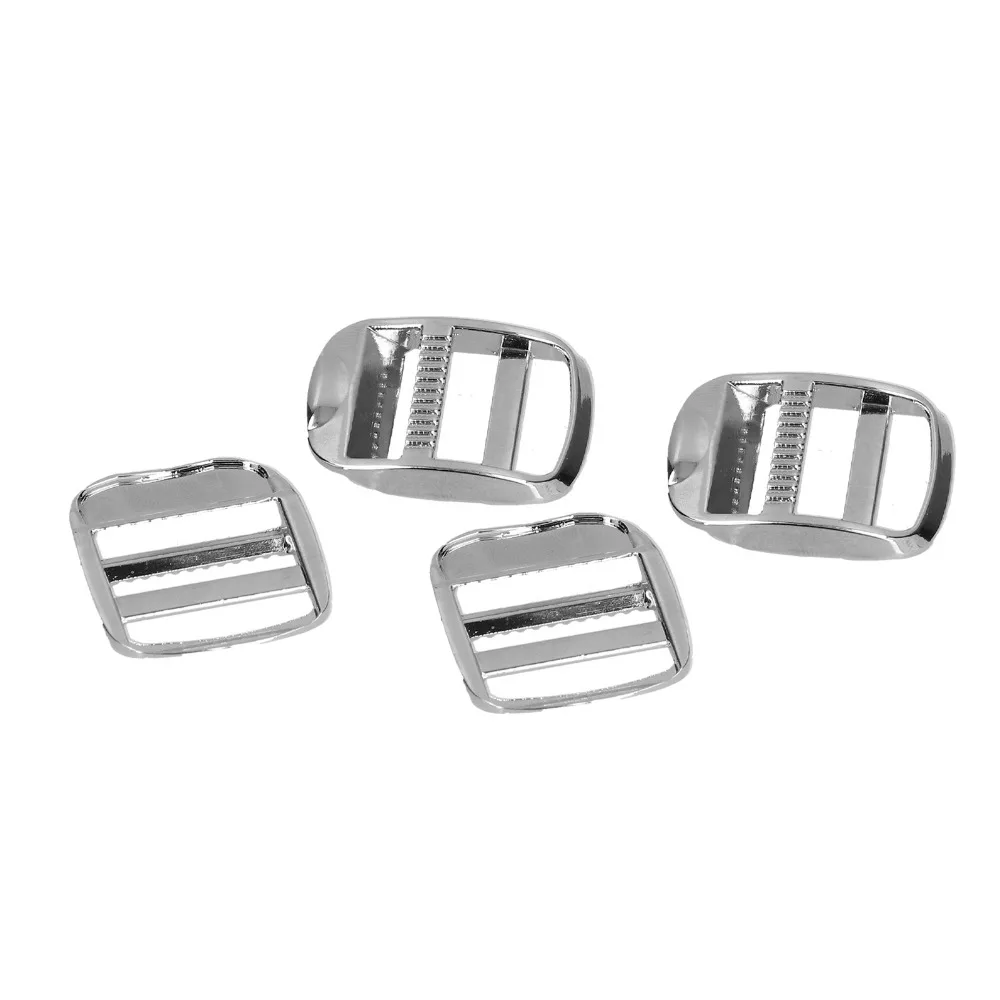 10pcs Heavy Zinc Alloy Ladder Lock Buckle 0.98 Inch Heavy Duty Release Buckle Shining Finish Adjustable Buckle For Sewing