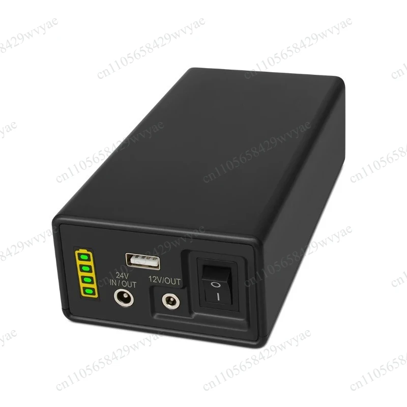 Rechargeable Lithium‑Ion Battery Pack, 24V 6200mAh 156Wh, 12V DC USB Output, For CPAP CCTV Camera