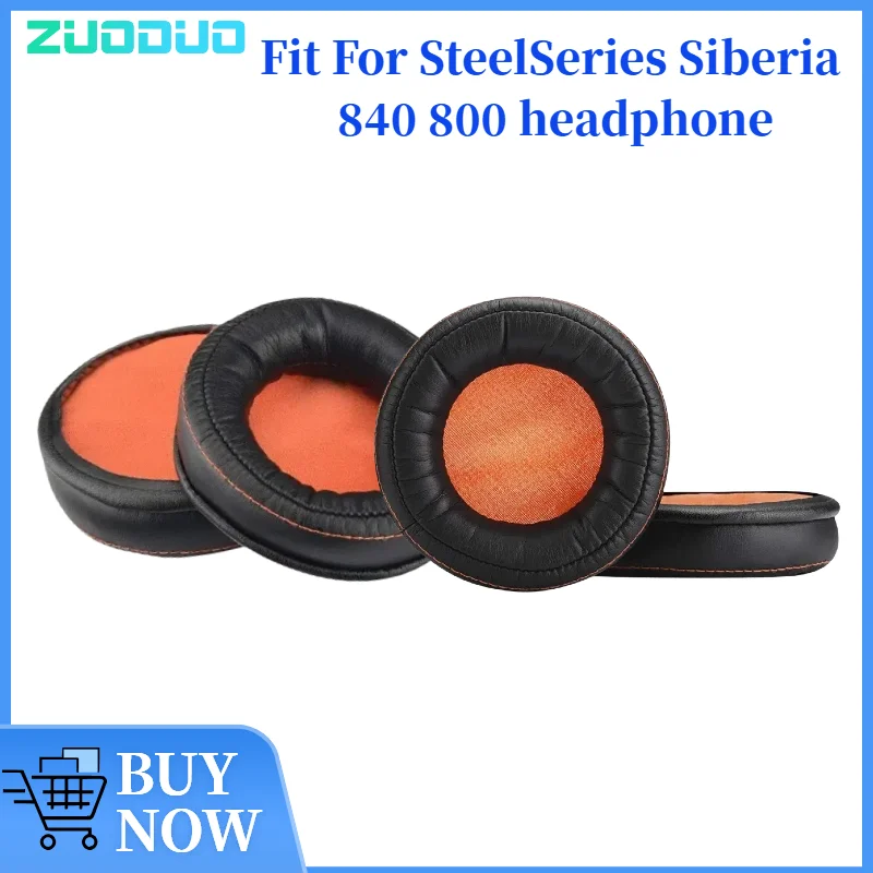 

ZUODUO Replacement Earpads Memory Foam Ear Cushion Cover for SteelSeries Siberia 840 800 Gaming Headset Earmuffs Ear Pads