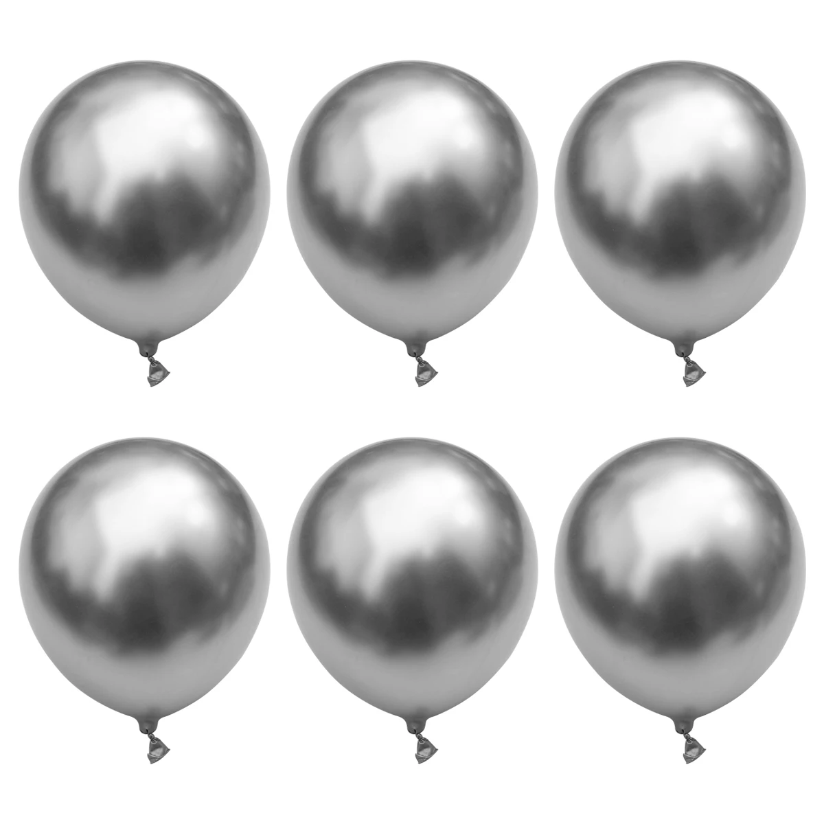 

50 Pcs Wedding Decor Metallic Balloons Party Decoration Decorate Shine Silver Baby