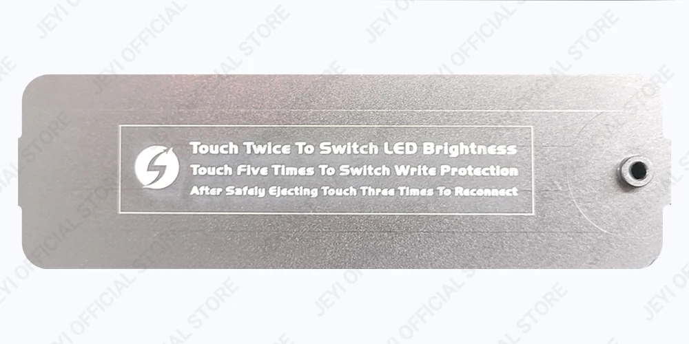 JEYI Visual Smart M.2 NVMe NGFF SSD-Gehäuse, unterstützt 5s-Schreibschutz, 3s Re-connect, USB 3.2 Gen2 10 Gbit/s, UASP-Trimmung – Detail 17