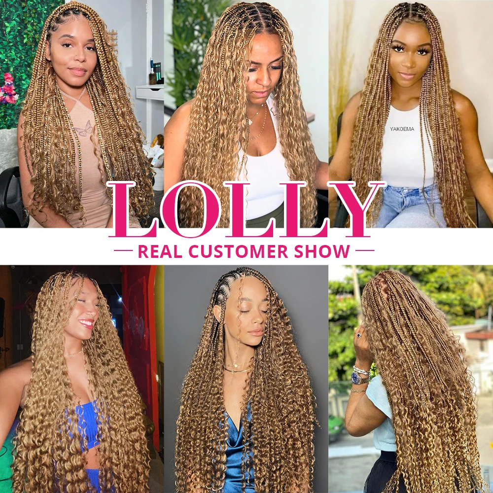 #27 Honey Blonde Bulk Human Hair For Braiding  Brown Water Wave Human Hair Bundles No Weft Bundles For Women Hair Extensions