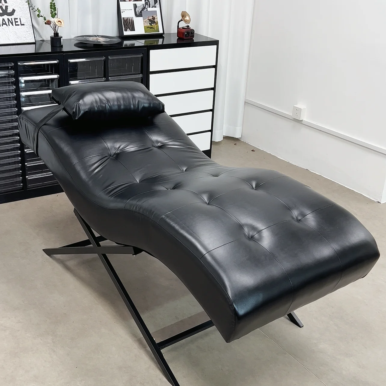 2024 new S-shaped eyelash bed, beauty, manicure, face washing, ear picking, eyelash, tattoo embroidery, tattoo