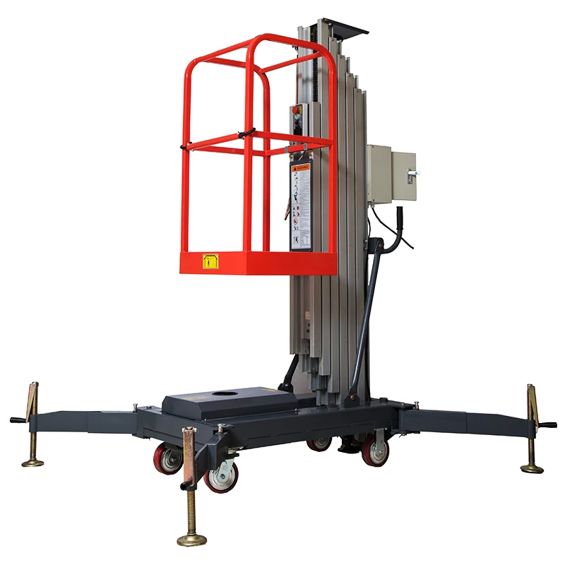 home use small mobile telescopic lift tablel Mobile hydraulic climbing ladder lift platform