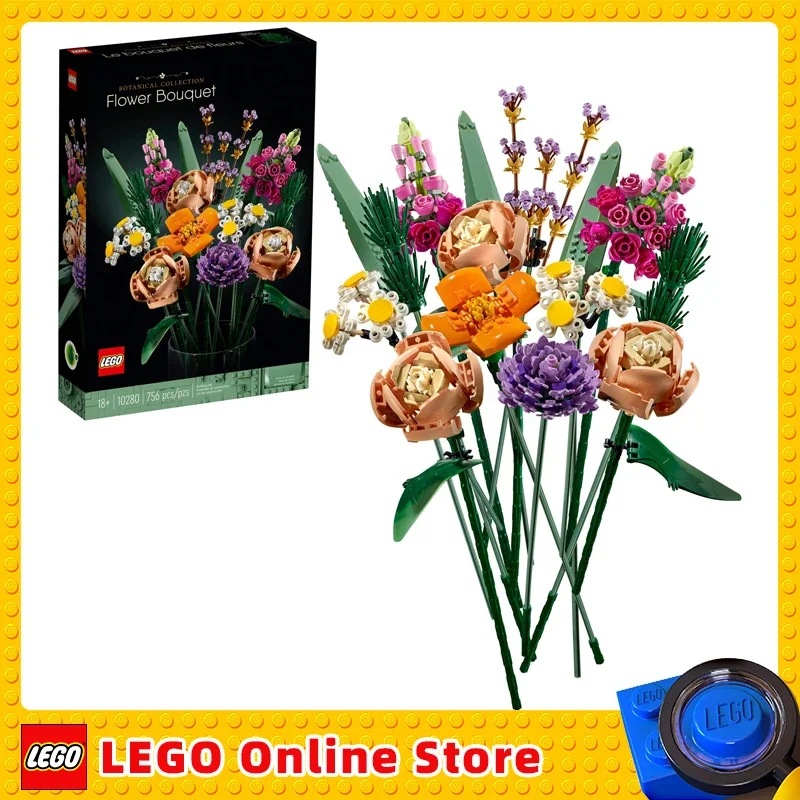 LEGO Icons Flower Bouquet 10280 Artificial Flowers with Roses for Adults Home Accessories Botanical Collection Birthday Gift