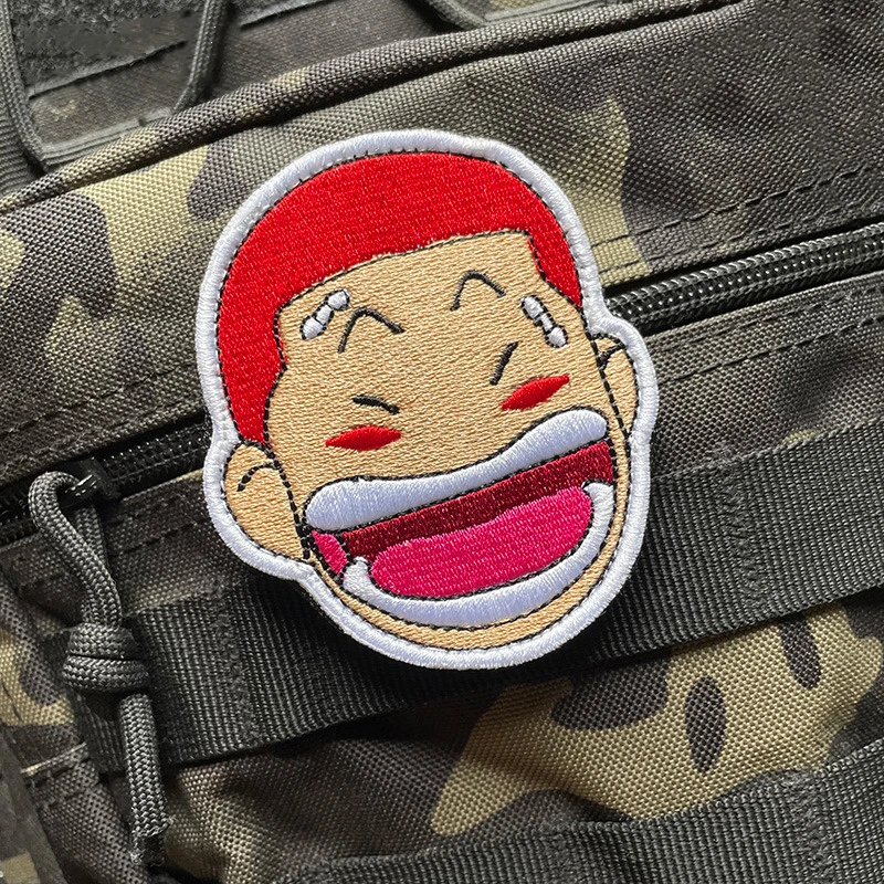 Anime Embroidery Patches Slam Dunk Sakuragi Hanamichi Power Forward Simple Minded DIY Badge for Vest Bag Cute Japanese Manga