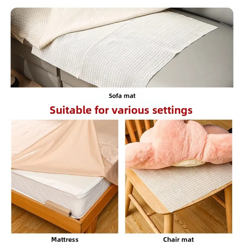 عدم الانزلاق السرير أكل حامل المنزل استخدام أريكة وسادة غطاء لحاف البقاء وضع الشريحة برهان التبريد حصيرة بولي كلوريد الفينيل المضادة للانزلاق وسادة صافي