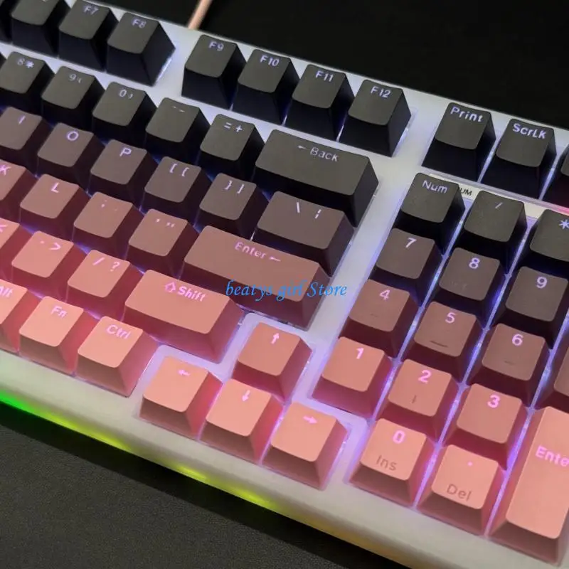 

C7AB Настраиваемые клавишные клавиши толстые pbt -keylit keycap 130pcs для механических клавиатур увеличивают игры и печатать