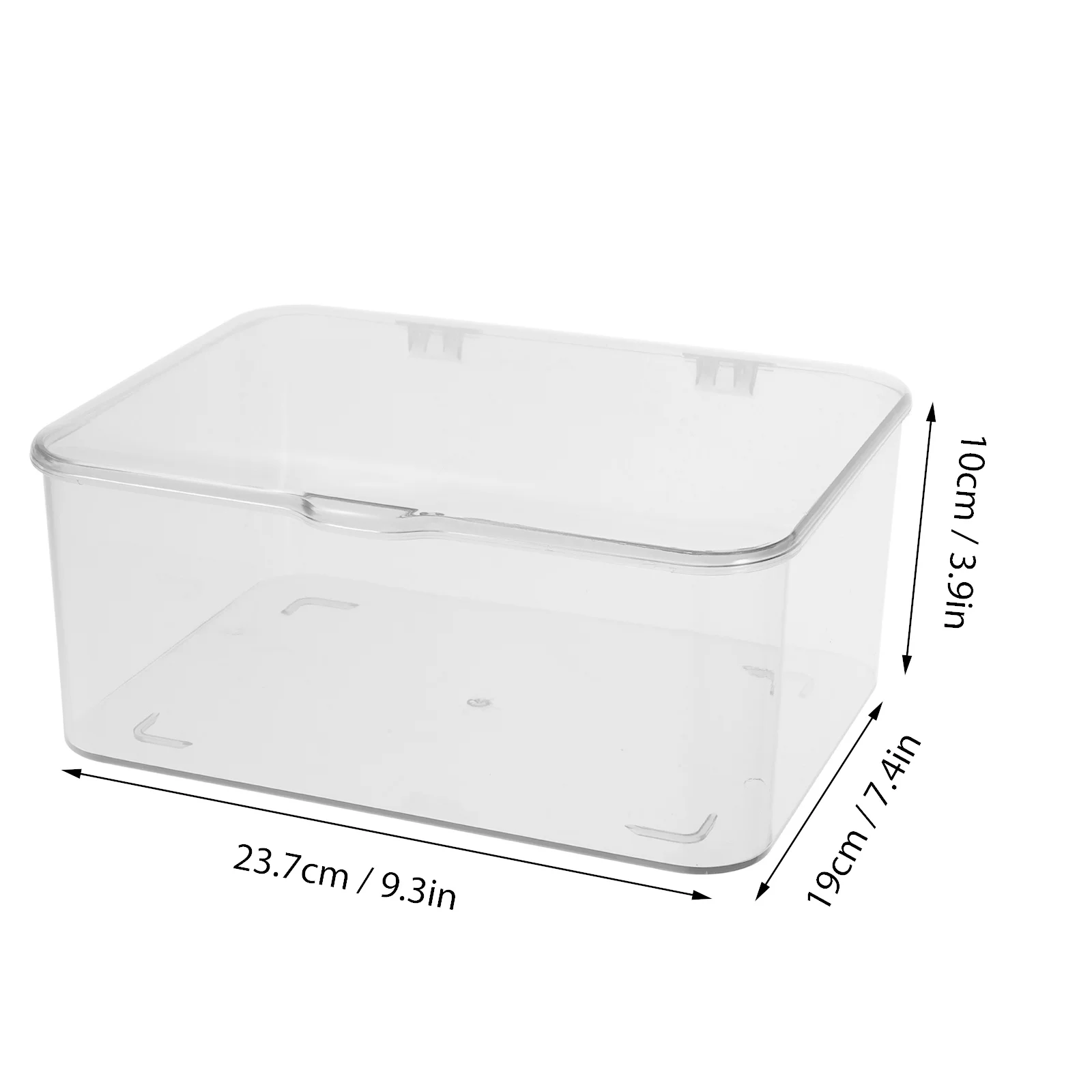 Phone Box Clear Plastic Desk Organizer Transparent Office Supplies Case For Stickers Jewelry Paper Clips Small Items