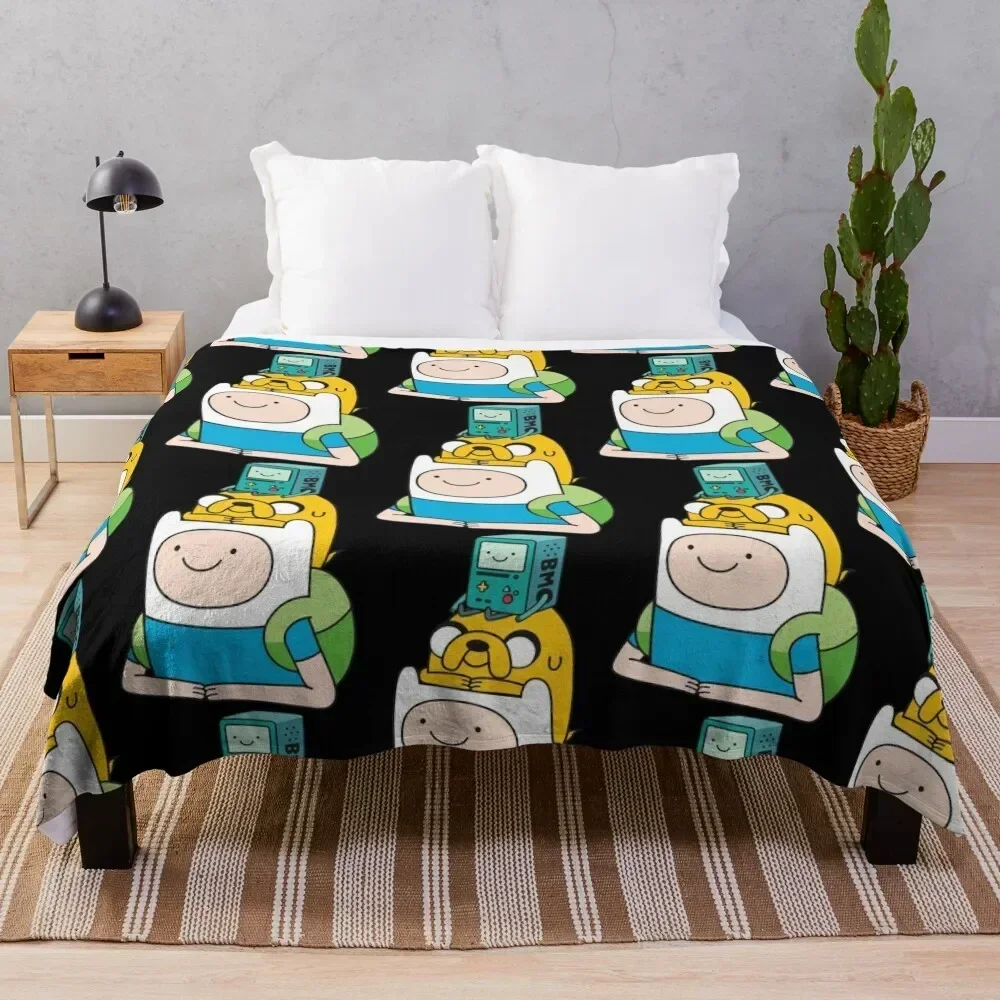 

Finn Jake BMO Throw Blanket Beach christmas decoration Travel Blankets