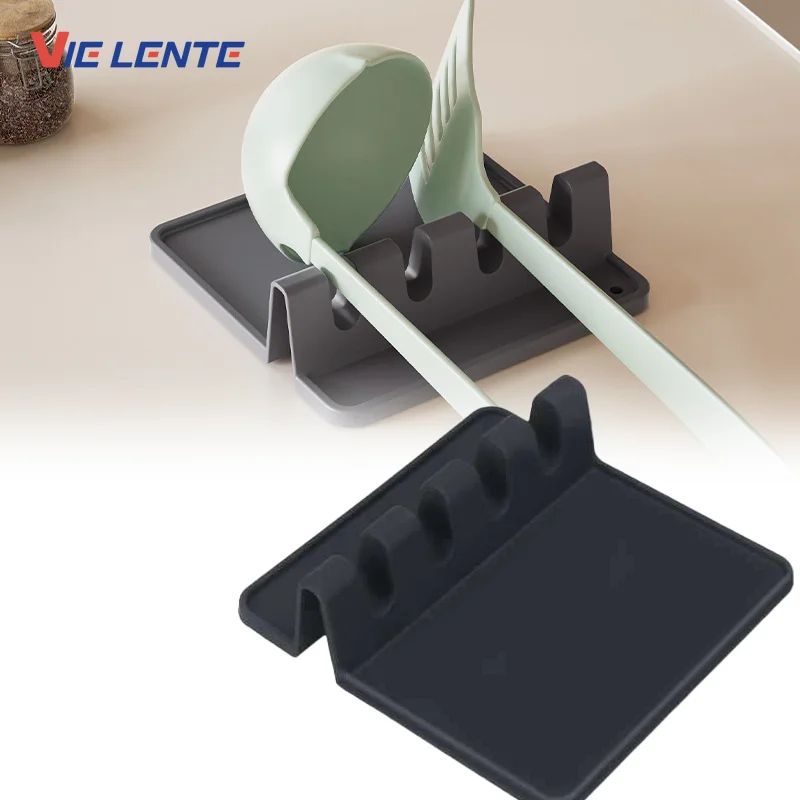 Rack Topf Deckel Rack Regale Arbeitsplatte Schaufel Löffel Regal Suppe Löffel Pad Setzen Suppe Löffel Stäbchen Halter Küche Gadgets