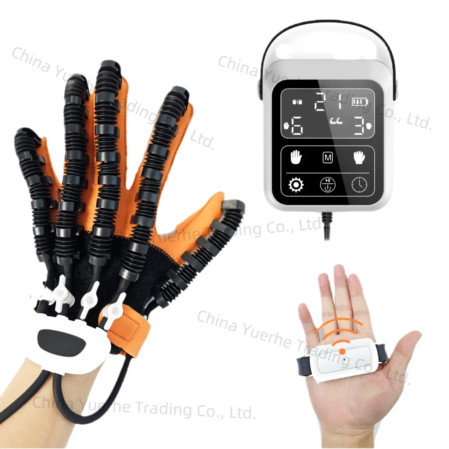 

Hand gloves for intelligent rehabilitation robot gloves