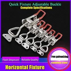 Adjustable Toolbox Case Metal Toggle Latch Catch Clasp Quick Release Clamp Anti-Slip Push Pull Toggle Clamp Tools
